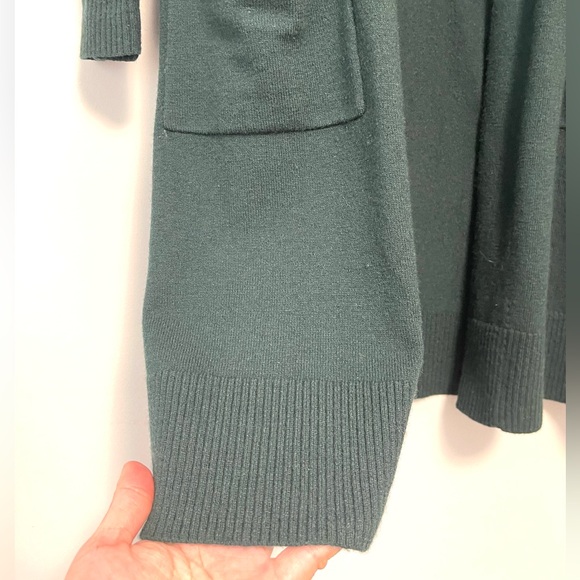 Cynthia Rowley Forest Green Long Line Cardigan Size XSmall - Picture 5 of 8